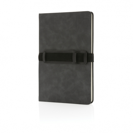 Agenda A5 deluxe PU cu suport telefon si pix – personalizabila si eleganta [1]