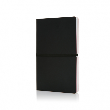 Agenda A5 Deluxe cu coperta flexibila PU – 192 pagini albe [1]