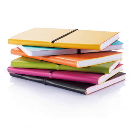 Agenda A5 Deluxe cu coperta flexibila PU – 192 pagini albe [8]