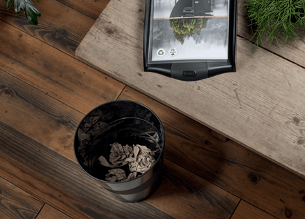 Cos hartii Leitz Recycle, PP, partial reciclat, certificare Blue Angel, reciclabil, 15l, negru [2]