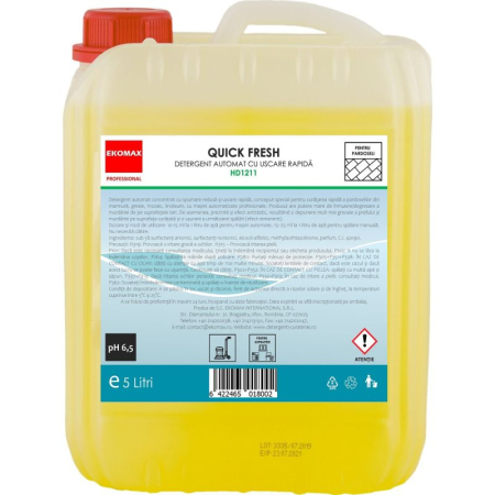 Unitate Protejata - PRODUCTIE - Detergent automat pardoseli cu uscare rapida Ekomax Quick Fresh 5L