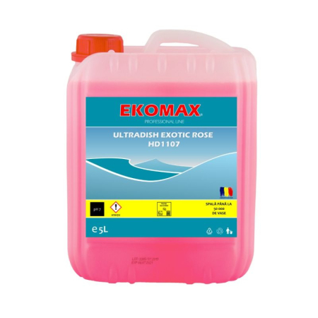 Unitate Protejata - PRODUCTIE - Detergent vase Ekomax Ultradish Exotic Rose 5L