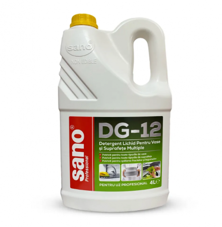 Articole pentru bucatarie - Detergent vase Sano Professional DG-12, 4L
