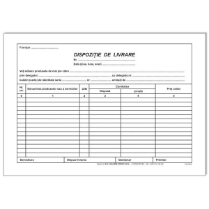Tipografie si stampile - Dispozitie de livrare A5, 100 file, print f/v