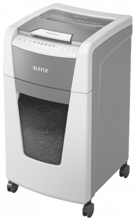 Distrugatoare documente - Distrugator pentru documente Leitz IQ Slim Home Office, P4, cross-cut(confetti)