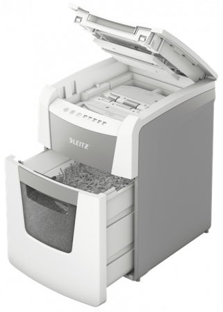 Distrugator pentru documente Leitz IQ Slim Home Office, P4, cross-cut(confetti) [7]