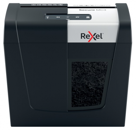 Distrugatoare documente - Distrugator documente manual REXEL SECURE MC3, P5, micro-cut (particule), 3 coli, 10l