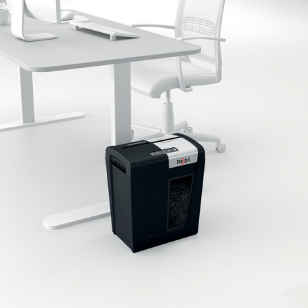 Distrugator documente manual REXEL SECURE MC6, P5, micro-cut (particule), 6 coli, 18l [5]
