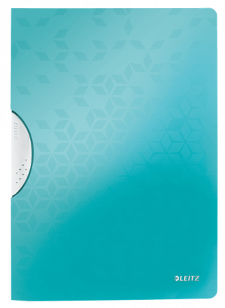 Dosar cu clip Leitz WOW ColorClip, PP, A4, 30coli, turcoaz [0]