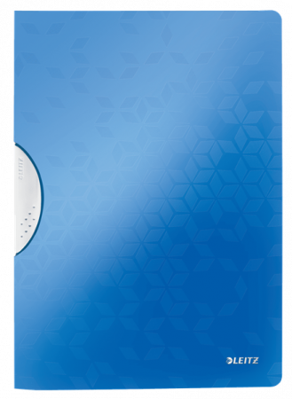 Dosar cu clip Leitz WOW ColorClip, PP, A4, 30coli, albastru [0]