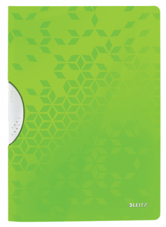 Dosar cu clip Leitz WOW ColorClip, PP, A4, 30coli, verde [0]