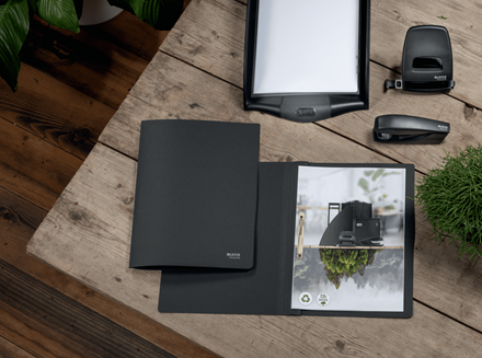 Dosar cu sina Leitz Wow alb [5]