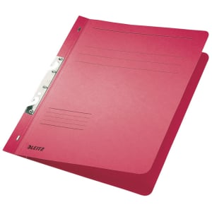 Dosar incopciat 1/1 Leitz carton rosu [1]