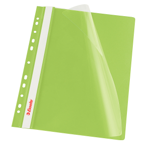 Dosar plastic cu sina si 11perforatii Esselte 10buc alb [0]