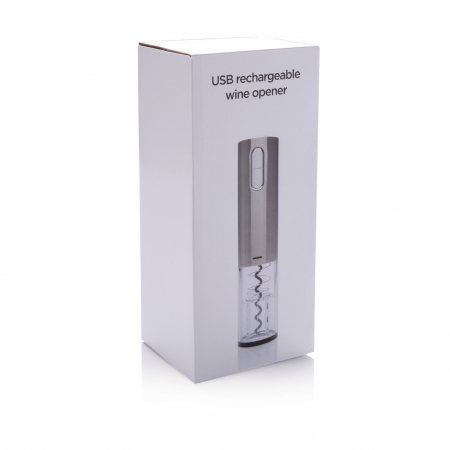 Deschizator electric de vin USB inox, reincarcabil, rapid si elegant [7]