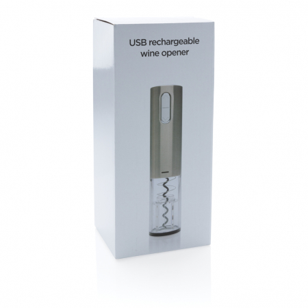Deschizator electric de vin USB inox, reincarcabil, rapid si elegant [10]
