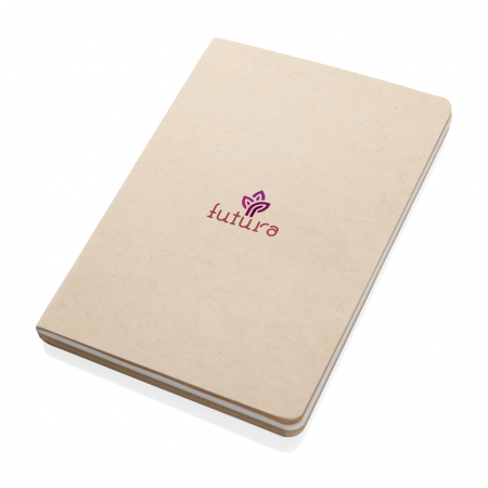 Agenda A5 Elowen fara lemn – coperta trestie de zahar si pagini eco mixte [9]