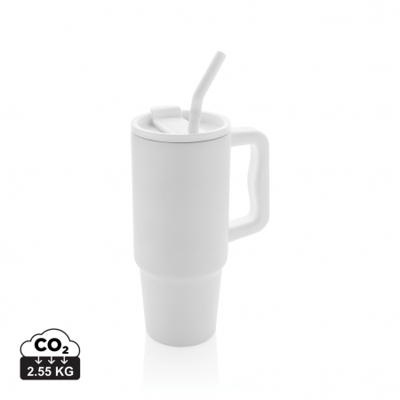 Sticle, cani si termosuri to go - Pahar termic Embrace deluxe otel reciclat 900 ml cu maner