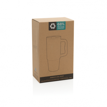 Pahar termic Embrace otel reciclat 900 ml etans cu maner [8]