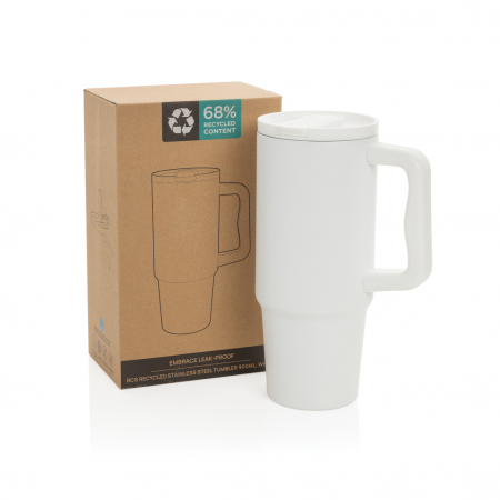 Pahar termic Embrace otel reciclat 900 ml etans cu maner [7]
