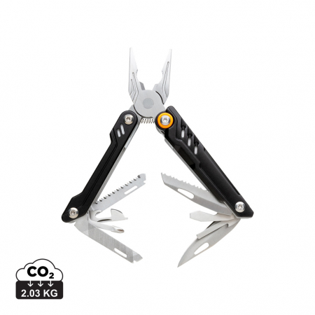 Unelte multifunctionale si bricege (multitools) - Multitool Excalibur cu cleste si 13 functii din aluminiu si inox