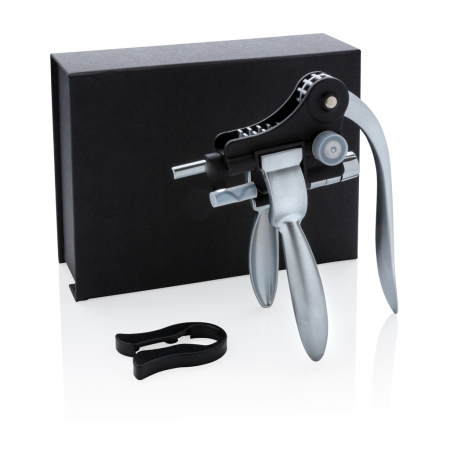 Deschizator de vin Executive Pull It – mecanism parghie, aluminiu si otel calit [6]