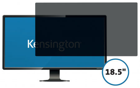 Filtru de confidentialitate Kensington, pentru monitor, 18.5", 16:9, 2 zone, detasabil [5]
