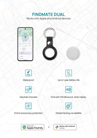 Findmate Dual – localizator universal Apple & Android, IPX5 [6]