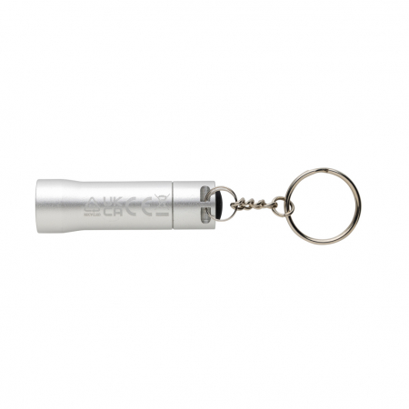 Lanterna breloc Flash din aluminiu reciclat RCS – 15 lumeni, compacta, baterii incluse [3]
