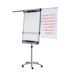 Flipchart mobil Nobo Classic magnetic din otel, cu brate extensibile [1]