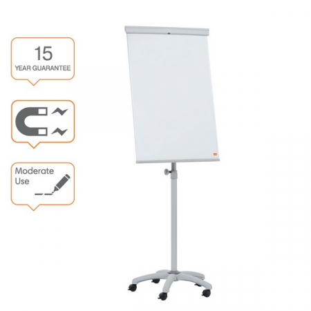Flipchart-uri - Flipchart mobil NOBO Essentials, otel lacuit, magnetic, alb