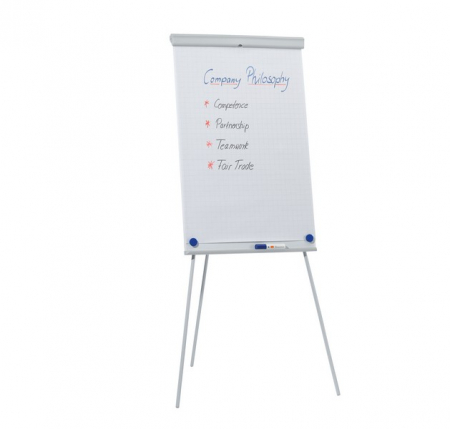Flipchart NOBO Essentials, otel lacuit, trepied, magnetic, alb [3]