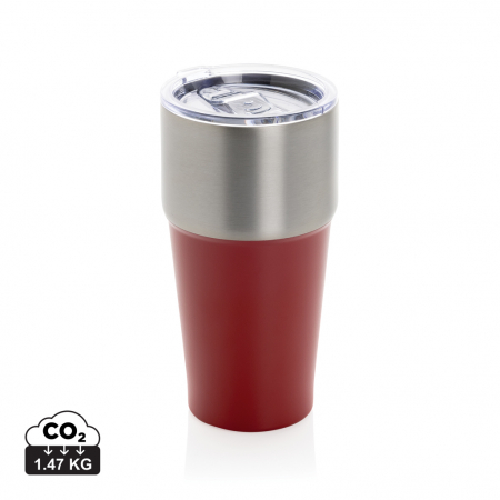 Noutati si inovatii - Pahar Fluid otel reciclat 500 ml vacuum cu design doua culori