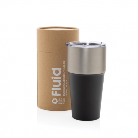 Pahar Fluid otel reciclat 500 ml vacuum cu design doua culori [2]