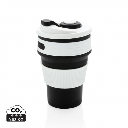 Sticle, cani si termosuri to go - Cana pliabila silicon 350 ml antiscurgere