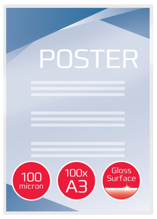 Folie laminare GBC, la cald, A3, 100 mic, 100 buc/set [2]