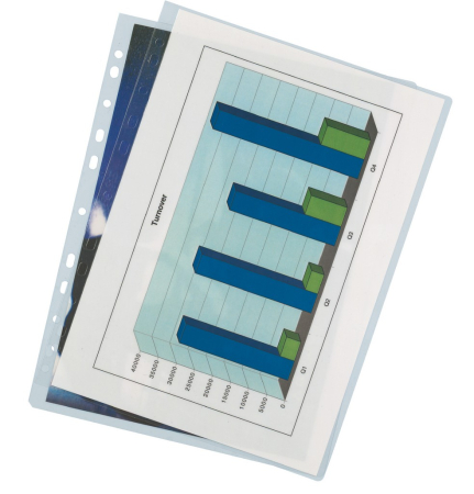 Folie laminare Leitz, la cald, pre-perforata, A4, 125 mic, 100 buc/set [1]