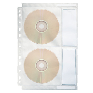 Dosare, folii protectie si mape - Folie protectie  cd/dvd Esselte 4buc/coala