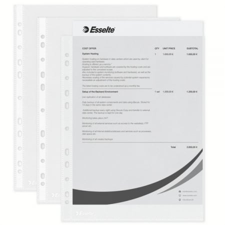 Folie protectie Esselte 35mic 100buc [4]