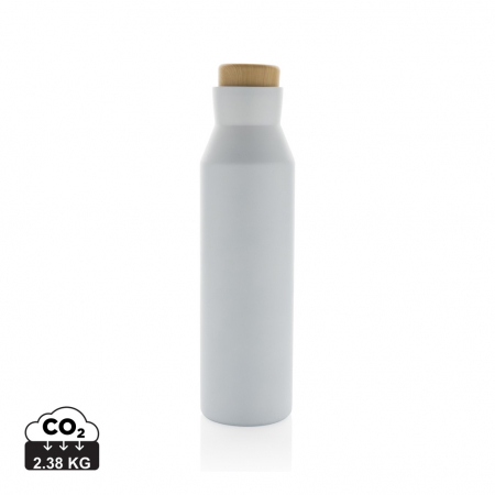 Sticla termos Gaia inox reciclat RCS 600 ml cu capac lemn [0]