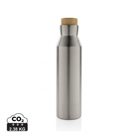 Sticla termos Gaia inox reciclat RCS 600 ml cu capac lemn [0]