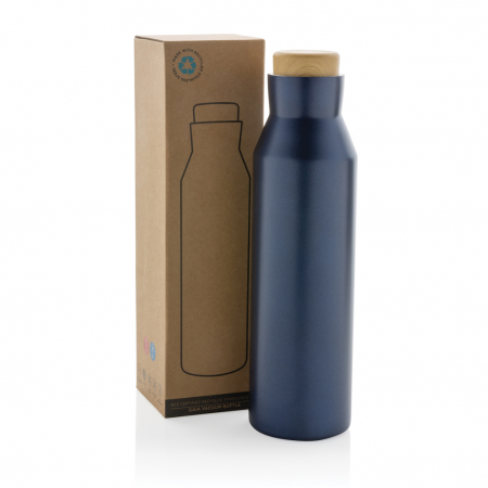 Sticla termos Gaia inox reciclat RCS 600 ml cu capac lemn [5]