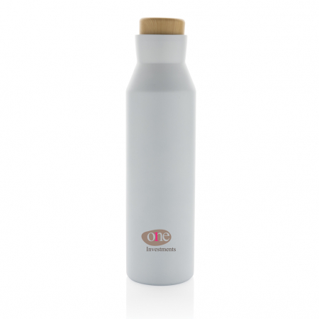 Sticla termos Gaia inox reciclat RCS 600 ml cu capac lemn [3]