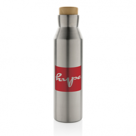 Sticla termos Gaia inox reciclat RCS 600 ml cu capac lemn [3]