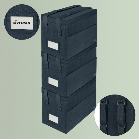 Geanta Leitz Compacta din material textil cu capac, gri catifea, pliabila [3]