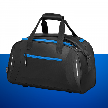 Rucsacuri si articole de calatorie - Geanta sport Colorissimo Flash, negru/albastru