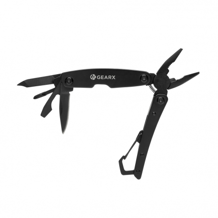 Multitool Gear X de buzunar din otel inoxidabil – 10 functii, carabiniera, design compact [3]