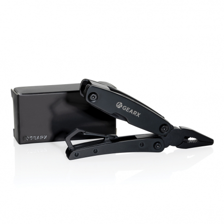 Multitool Gear X de buzunar din otel inoxidabil – 10 functii, carabiniera, design compact [14]