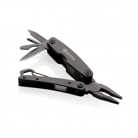 Multitool Gear X de buzunar din otel inoxidabil – 10 functii, carabiniera, design compact [1]