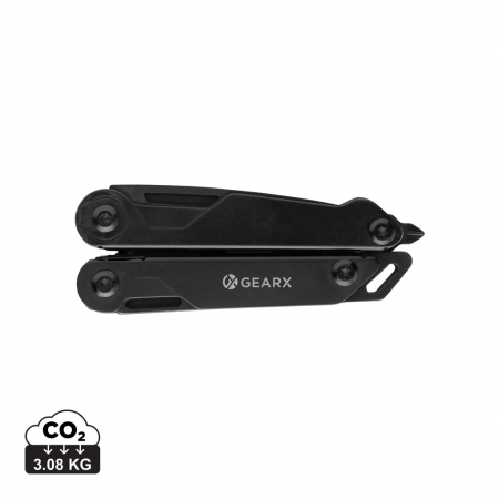 Unelte multifunctionale si bricege (multitools) - Multitool Gear X cu cleste si 13 functii din aluminiu si otel inoxidabil 420